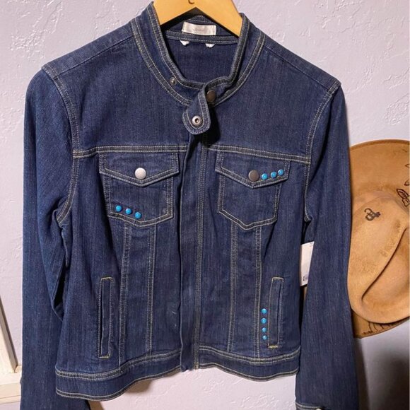 Turquoise Jean Jacket - Picture 2 of 4